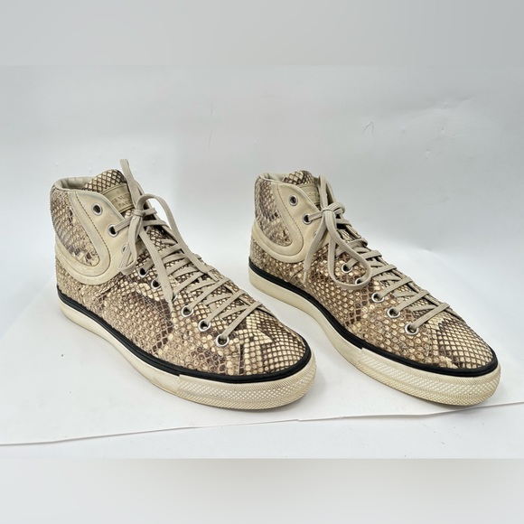 Louis Vuitton Sprinter High-top Sneaker - Python Leather Size 9.5 LV/ 11 USA - Picture 3 of 16